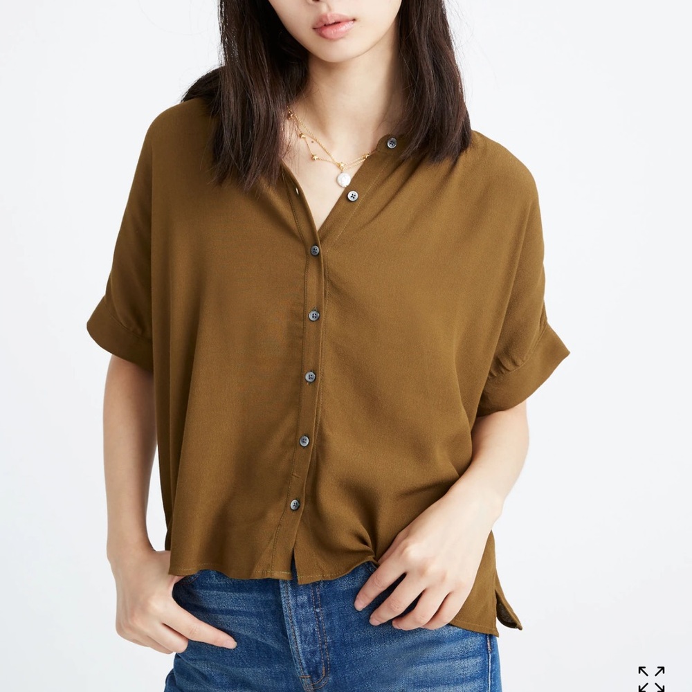 Madewell Getaway Oversized Button-Down Shirt - XS